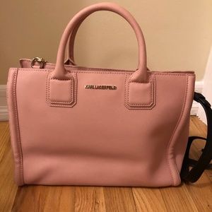Karl Lagerfeld Pink Leather Bag